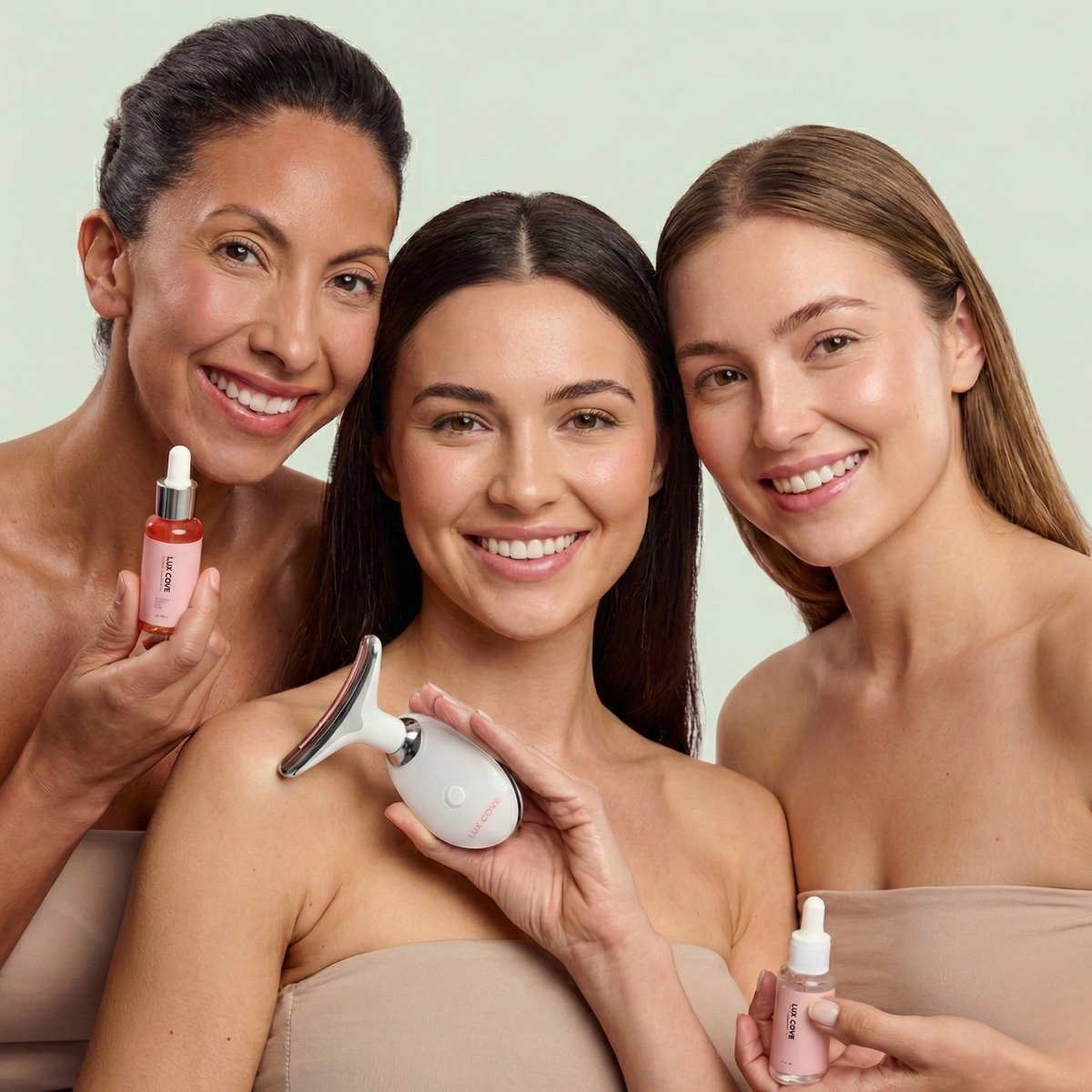 Slow down. Breathe. Give yourself a few minutes just for you.
AuraLift Pro turns your routine into a soothing ritual with gentle warmth, micro-vibrations, and LED light that glide over the face and neck. From the very first uses, tension begins to melt away, the skin appears smoother and more toned, and a deep sense of calm sets in. Used daily, AuraLift Pro becomes an essential moment to release the body, calm the mind, and restore balance—simply, at home.